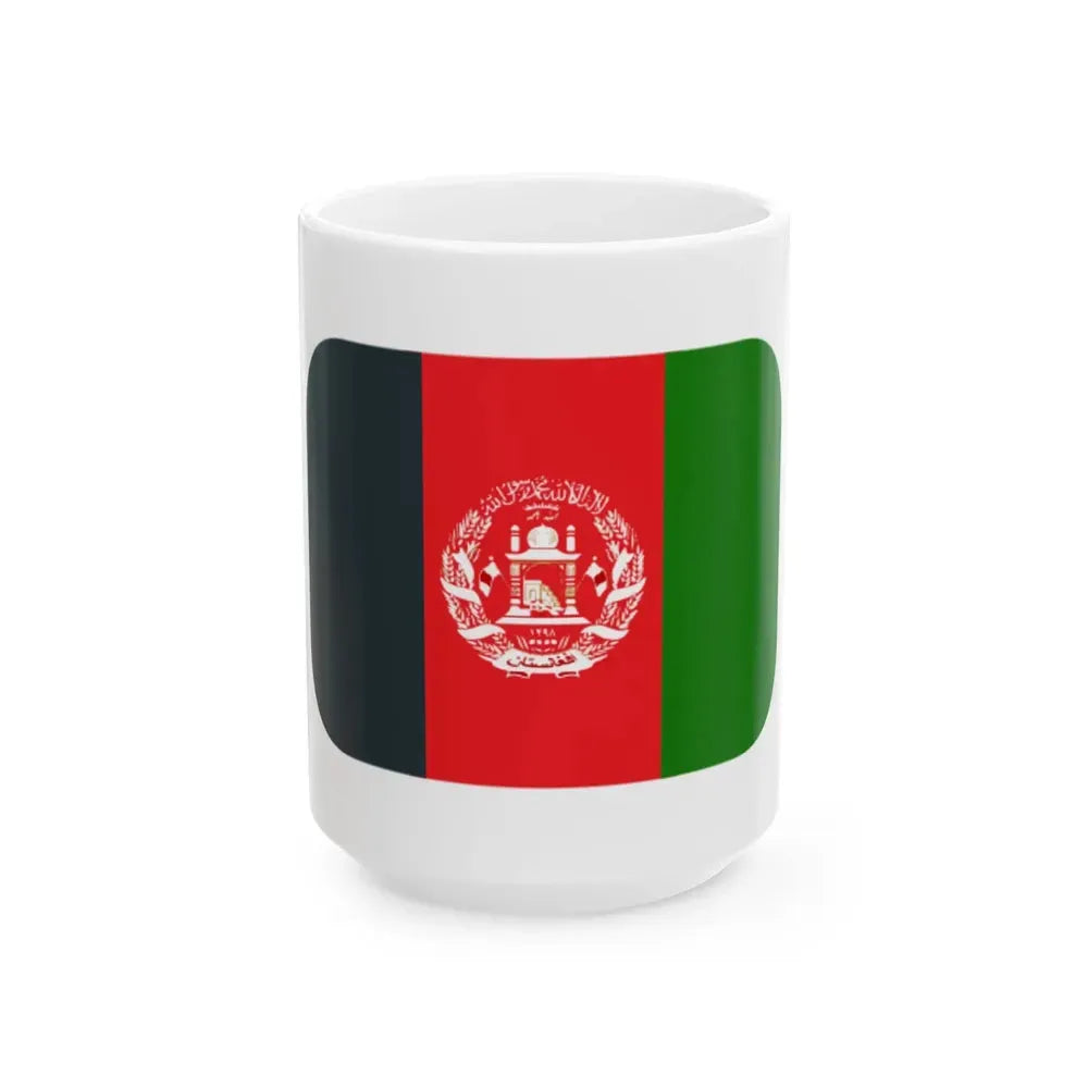 Emojione 1F1E6-1F1EB (Afghanistan) White Coffee Mug 15oz - Go Mug Yourself
