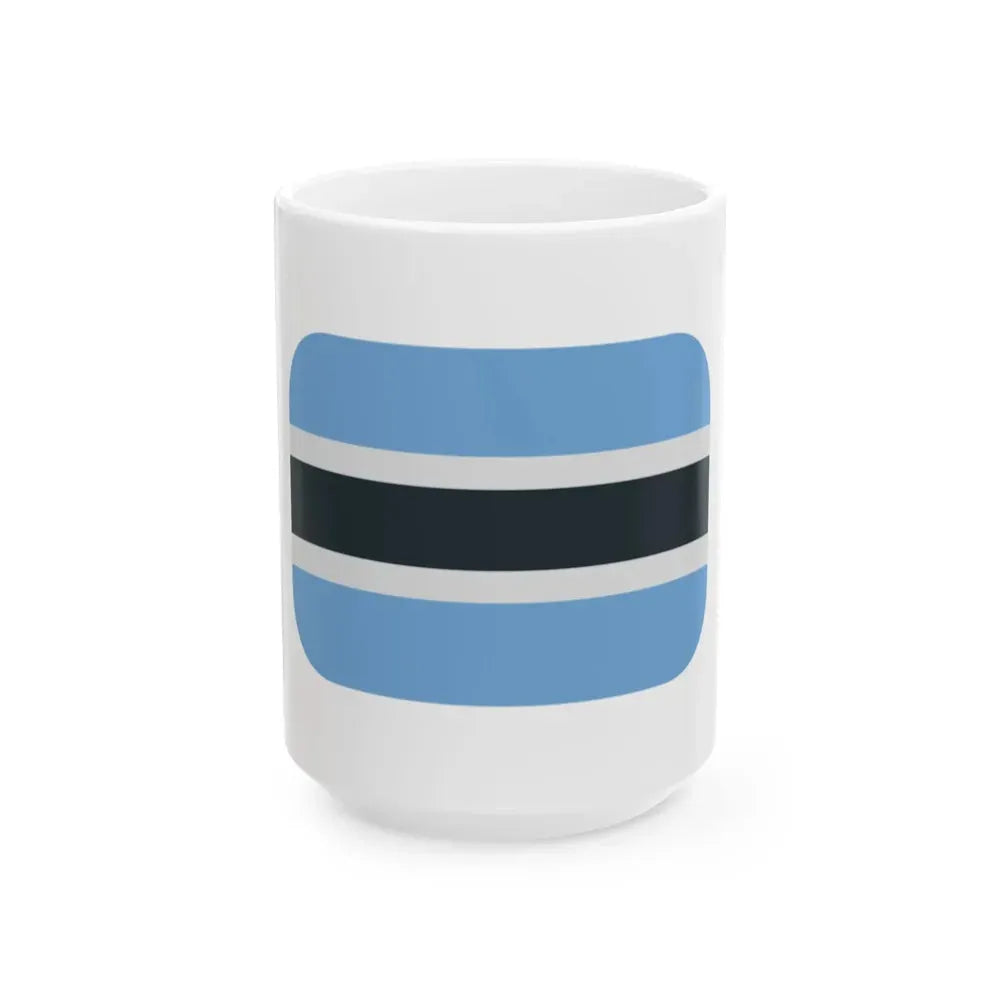 Emojione 1F1E7-1F1FC (Botswana) White Coffee Mug 15oz - Go Mug Yourself