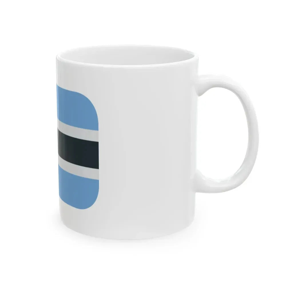 Emojione 1F1E7-1F1FC (Botswana) White Coffee Mug - Go Mug Yourself