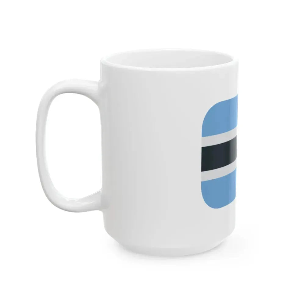 Emojione 1F1E7-1F1FC (Botswana) White Coffee Mug - Go Mug Yourself