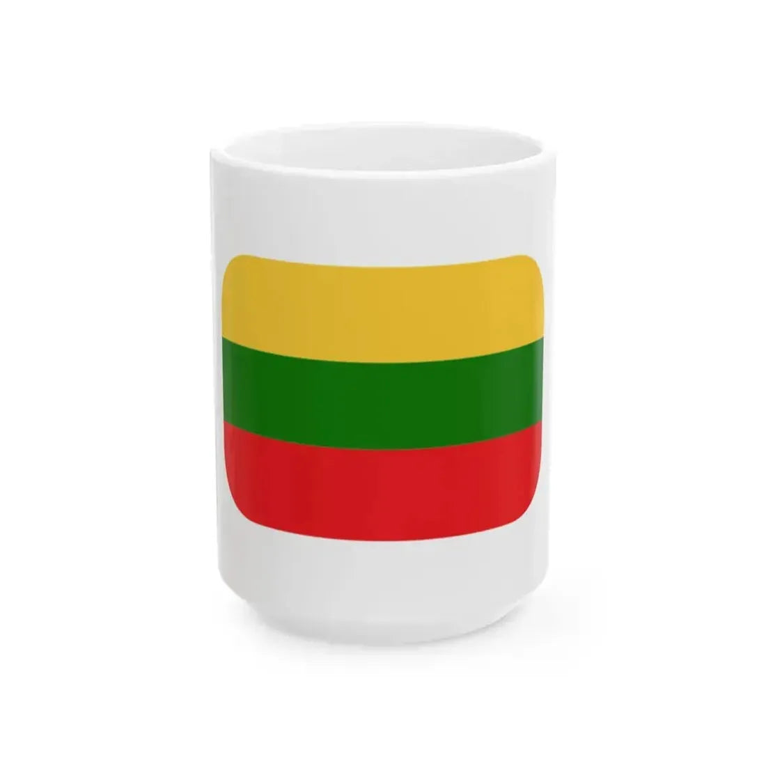 Emojione 1F1F1-1F1F9 (Lithuania) White Coffee Mug 15oz - Go Mug Yourself