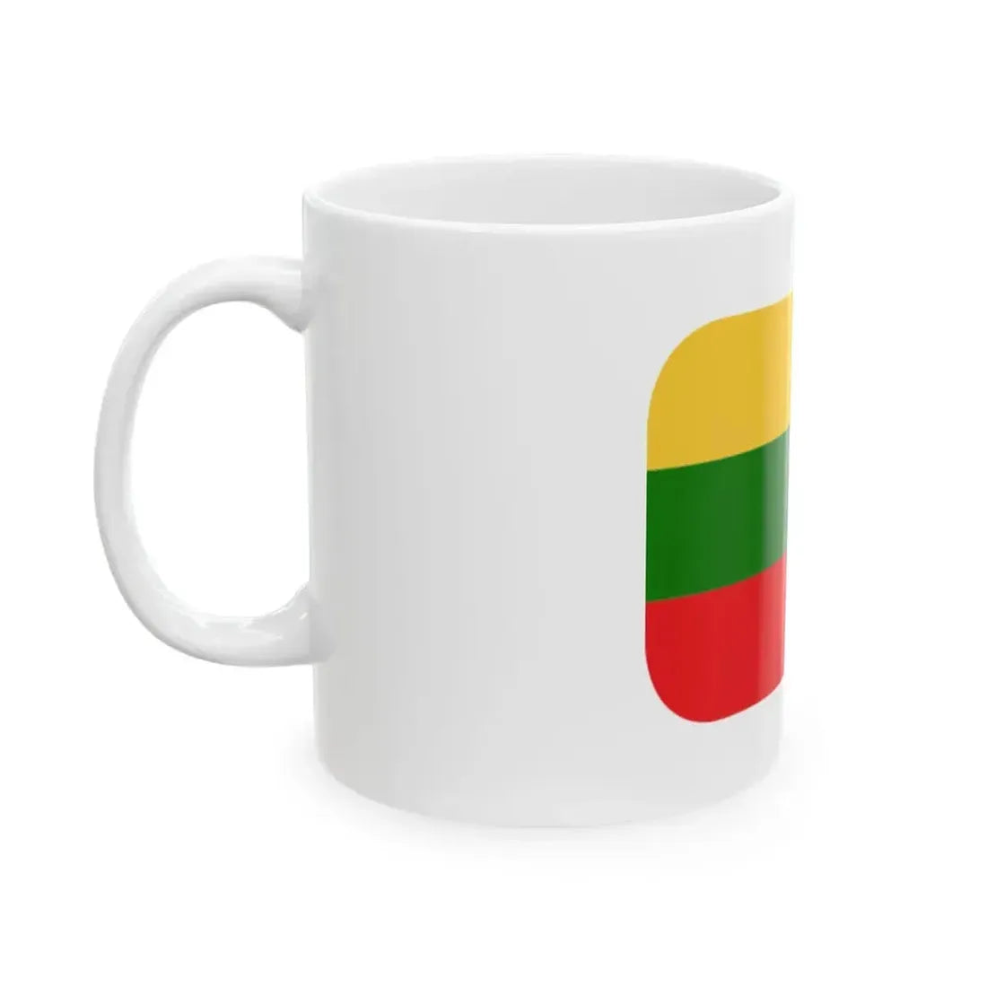 Emojione 1F1F1-1F1F9 (Lithuania) White Coffee Mug - Go Mug Yourself