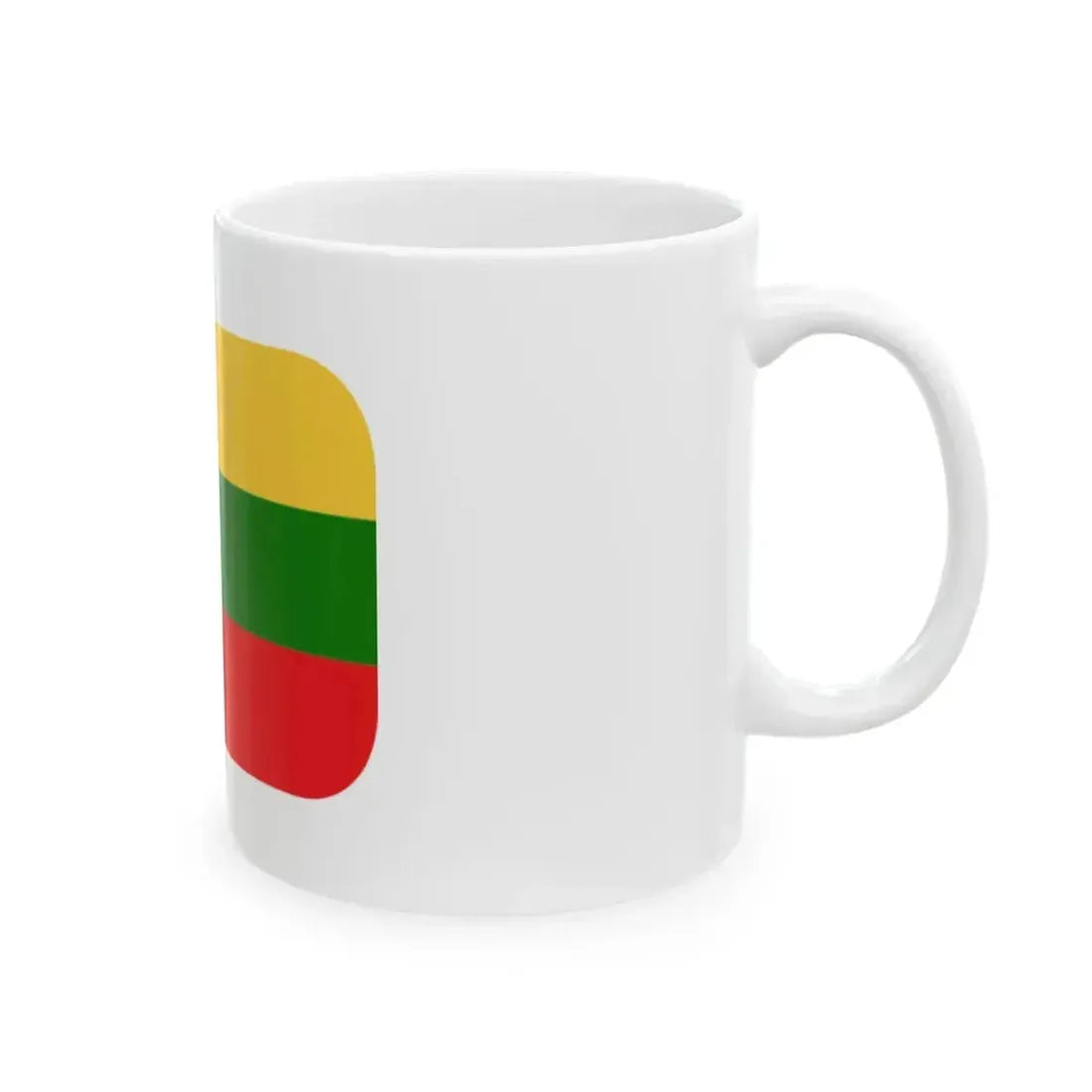 Emojione 1F1F1-1F1F9 (Lithuania) White Coffee Mug - Go Mug Yourself