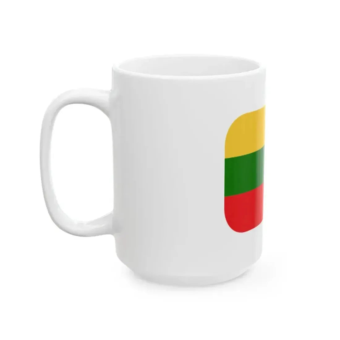 Emojione 1F1F1-1F1F9 (Lithuania) White Coffee Mug - Go Mug Yourself