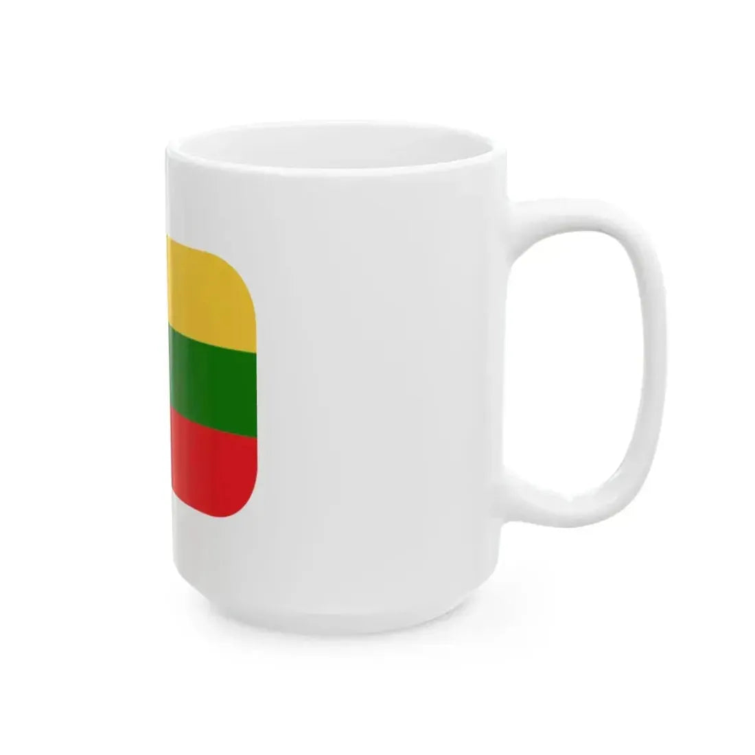 Emojione 1F1F1-1F1F9 (Lithuania) White Coffee Mug - Go Mug Yourself