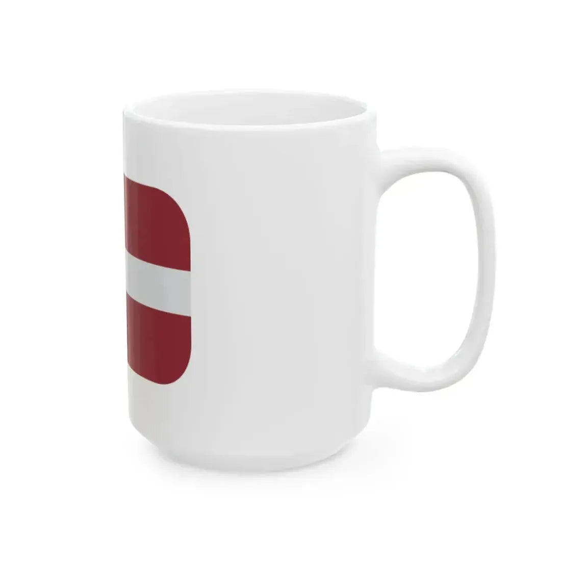Emojione 1F1F1-1F1FB (Latvia) White Coffee Mug - Go Mug Yourself