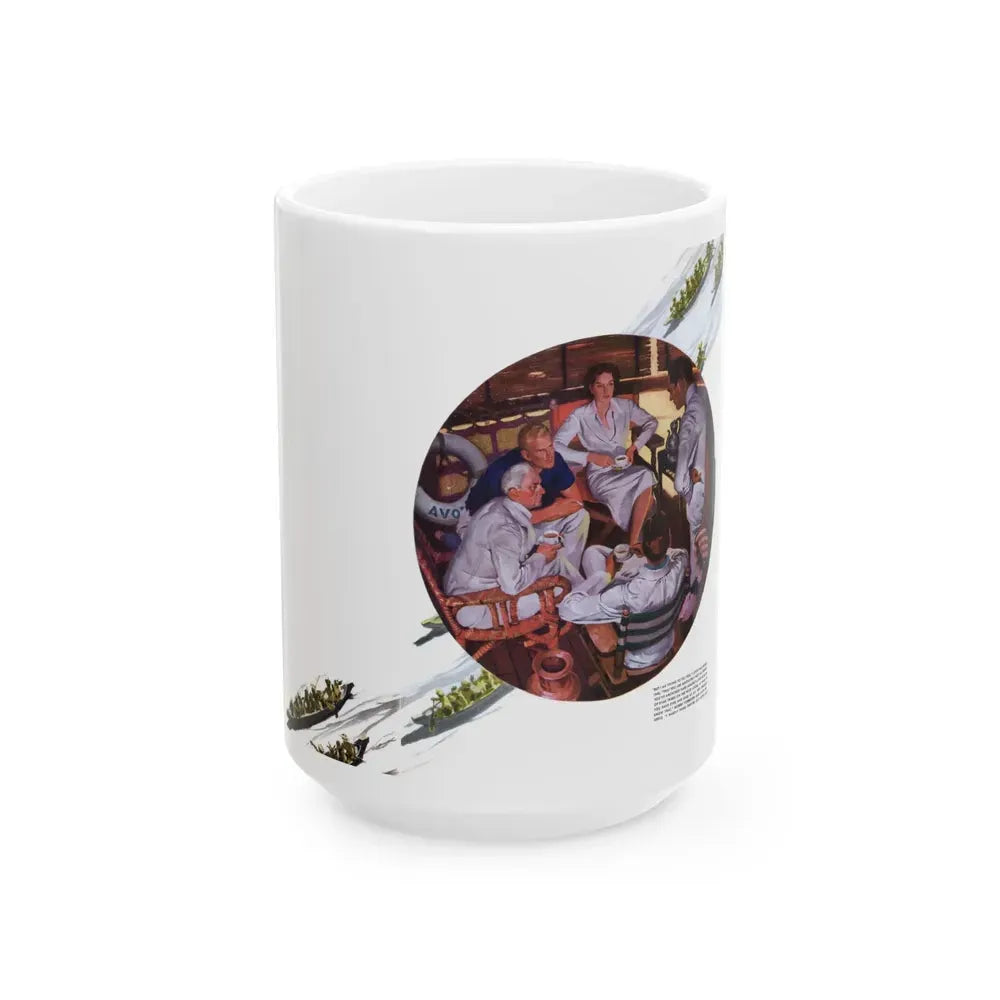 Empire For A Lady, McCall's magazine, March 1937 - White Coffee Mug 15oz - Go Mug Yourself