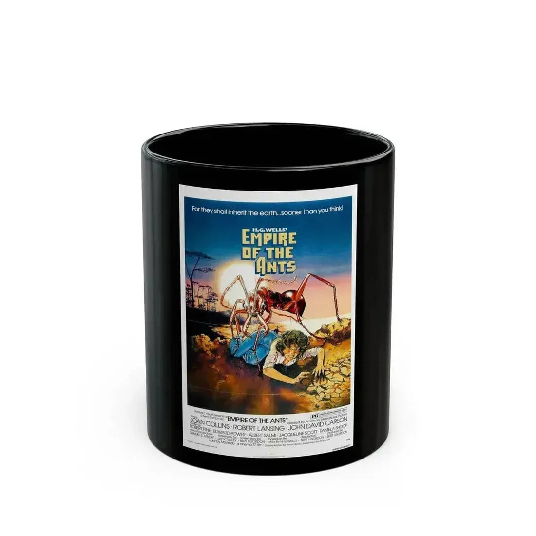 EMPIRE OF THE ANTS 1977 Movie Poster - Black Coffee Mug 11oz - Go Mug Yourself