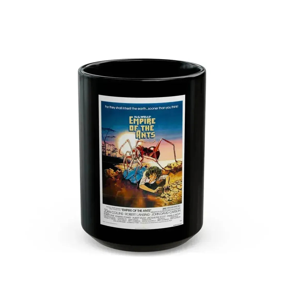 EMPIRE OF THE ANTS 1977 Movie Poster - Black Coffee Mug 15oz - Go Mug Yourself