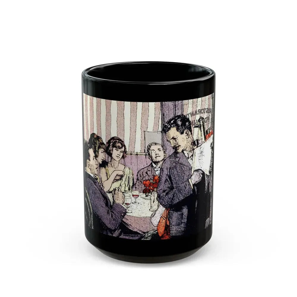 Empty Tables (1), Woman's Home Companion, November 1924 - Black Coffee Mug 15oz - Go Mug Yourself