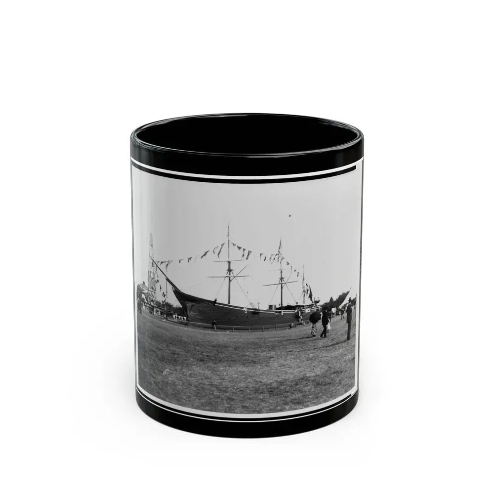 Encampment Of The G.A.R. In Washington, D.C., With Replica Of Ship (U.S. Civil War) Black Coffee Mug 11oz - Go Mug Yourself