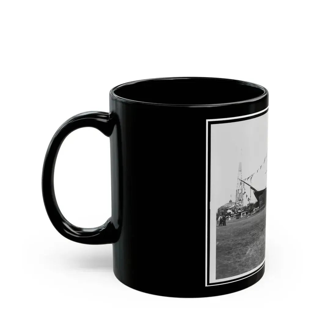Encampment Of The G.A.R. In Washington, D.C., With Replica Of Ship (U.S. Civil War) Black Coffee Mug - Go Mug Yourself