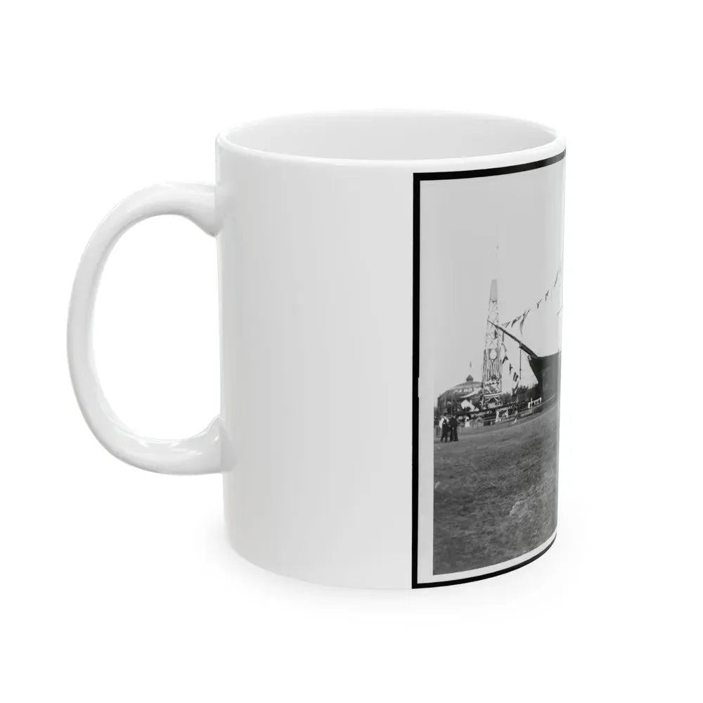 Encampment Of The G.A.R. In Washington, D.C., With Replica Of Ship (U.S. Civil War) White Coffee Mug - Go Mug Yourself