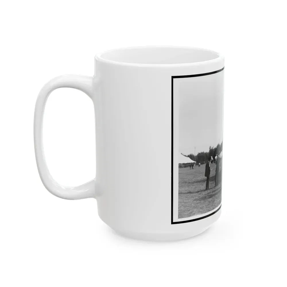 Encampment Of The G.A.R. In Washington, D.C. With Washington Monument In Background (U.S. Civil War) White Coffee Mug - Go Mug Yourself