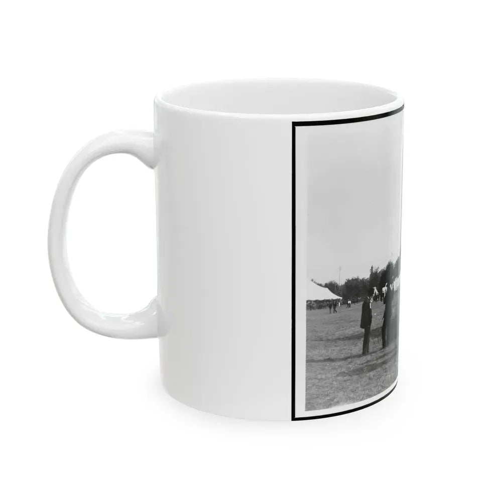 Encampment Of The G.A.R. In Washington, D.C. With Washington Monument In Background (U.S. Civil War) White Coffee Mug - Go Mug Yourself