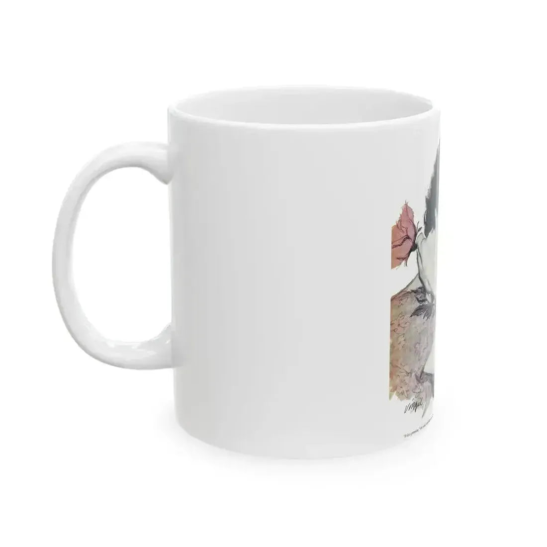 Enchanted Interlude, Woman's Day, September 1959 - White Coffee Mug - Go Mug Yourself