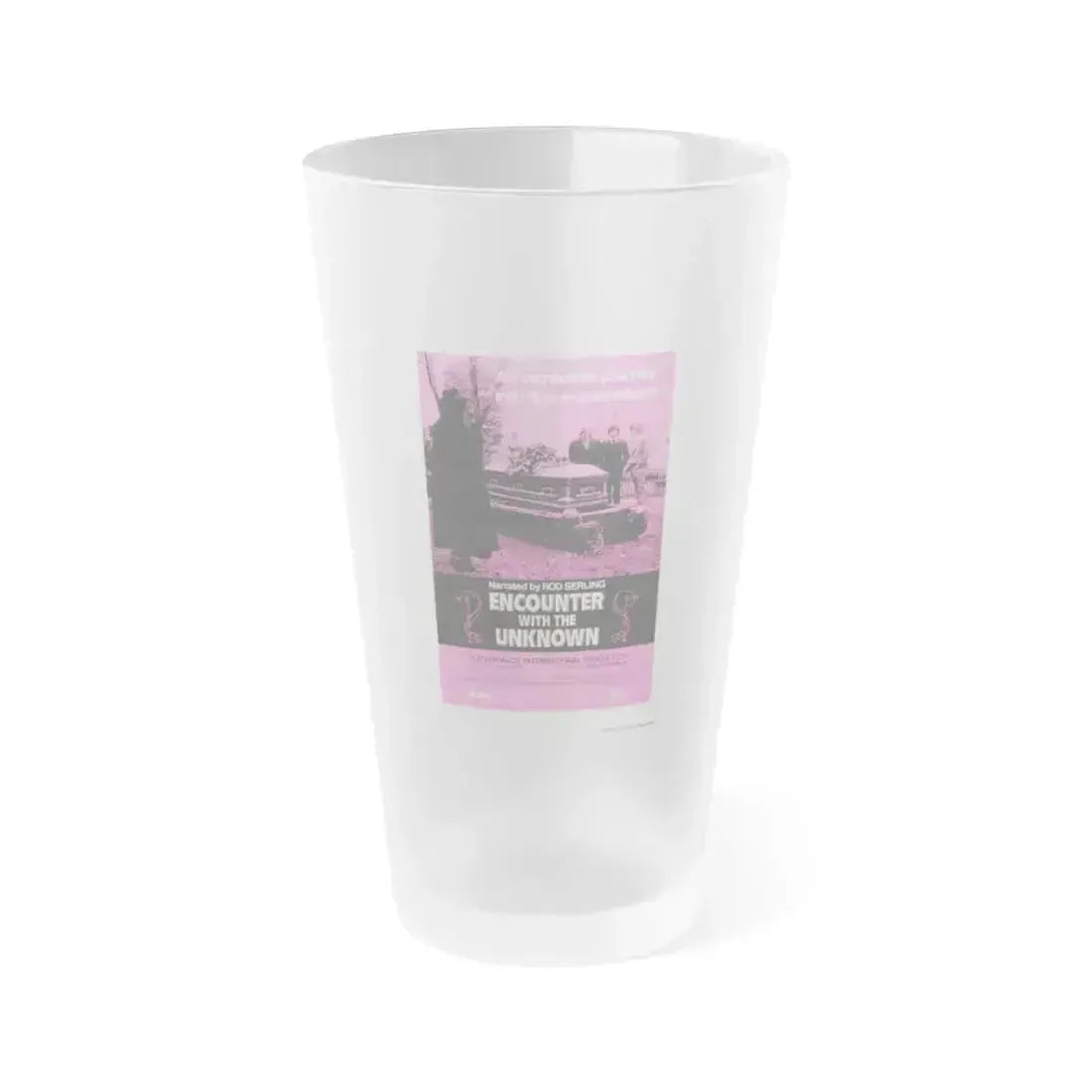 ENCOUNTER WITH THE UNKNOWN 1972 Movie Poster - Frosted Pint Glass 16oz 16oz Frosted - Go Mug Yourself