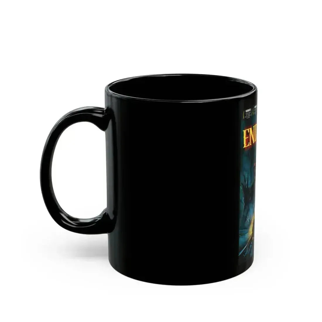END OF THE LINE 1987 Movie Poster - Black Coffee Mug - Go Mug Yourself