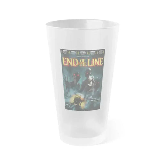 END OF THE LINE 1987 Movie Poster - Frosted Pint Glass 16oz 16oz Frosted - Go Mug Yourself