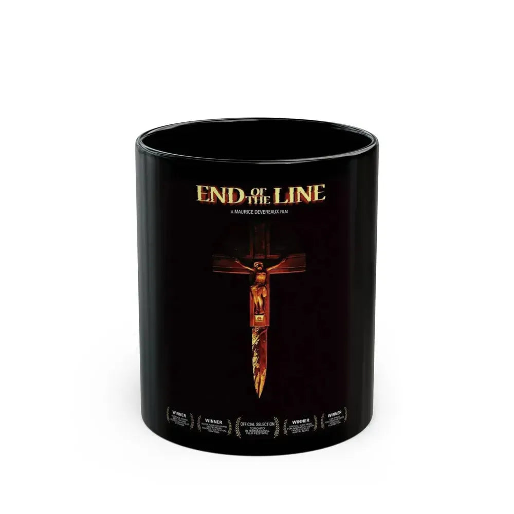 END OF THE LINE (2) 1987 Movie Poster - Black Coffee Mug 11oz - Go Mug Yourself