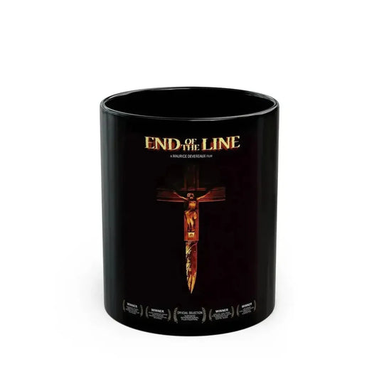 END OF THE LINE (2) 1987 Movie Poster - Black Coffee Mug 11oz - Go Mug Yourself