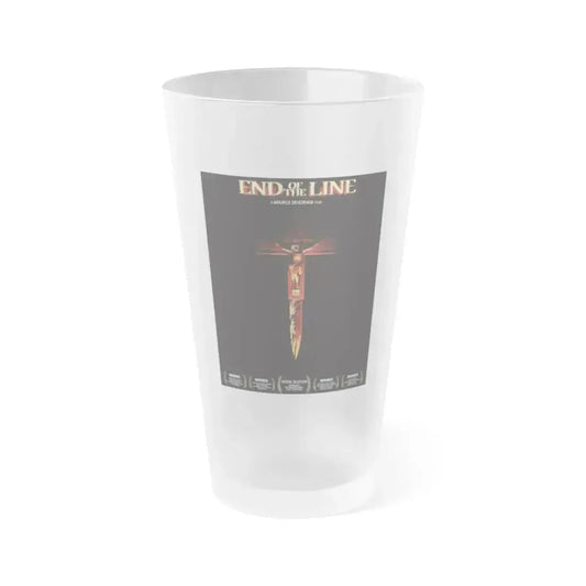 END OF THE LINE (2) 1987 Movie Poster - Frosted Pint Glass 16oz 16oz Frosted - Go Mug Yourself