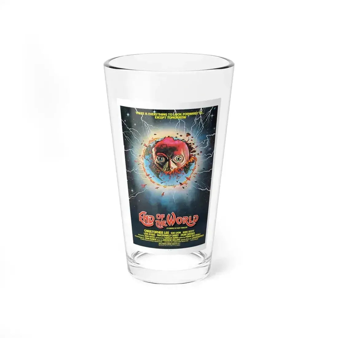 END OF THE WORLD 1977 Movie Poster - Pint Glass 16oz 16oz - Go Mug Yourself