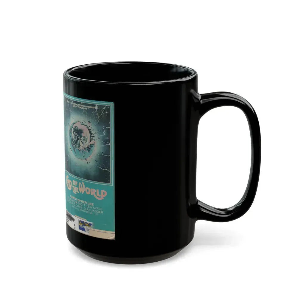 END OF THE WORLD (VHS COVER) - Black Coffee Mug - Go Mug Yourself