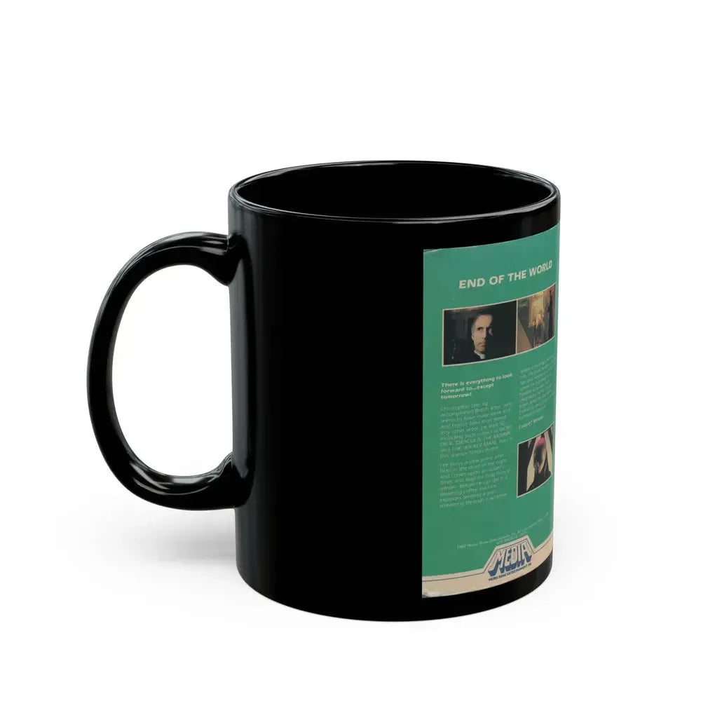 END OF THE WORLD (VHS COVER) - Black Coffee Mug - Go Mug Yourself