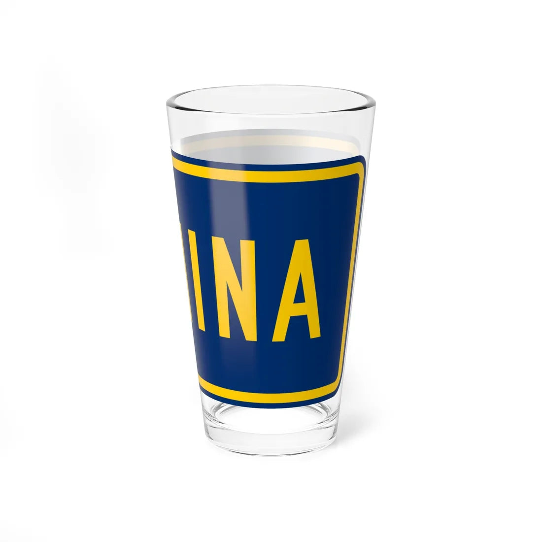 End plate county es (Puerto Rico) (Road Sign) Pint Glass 16oz - Go Mug Yourself