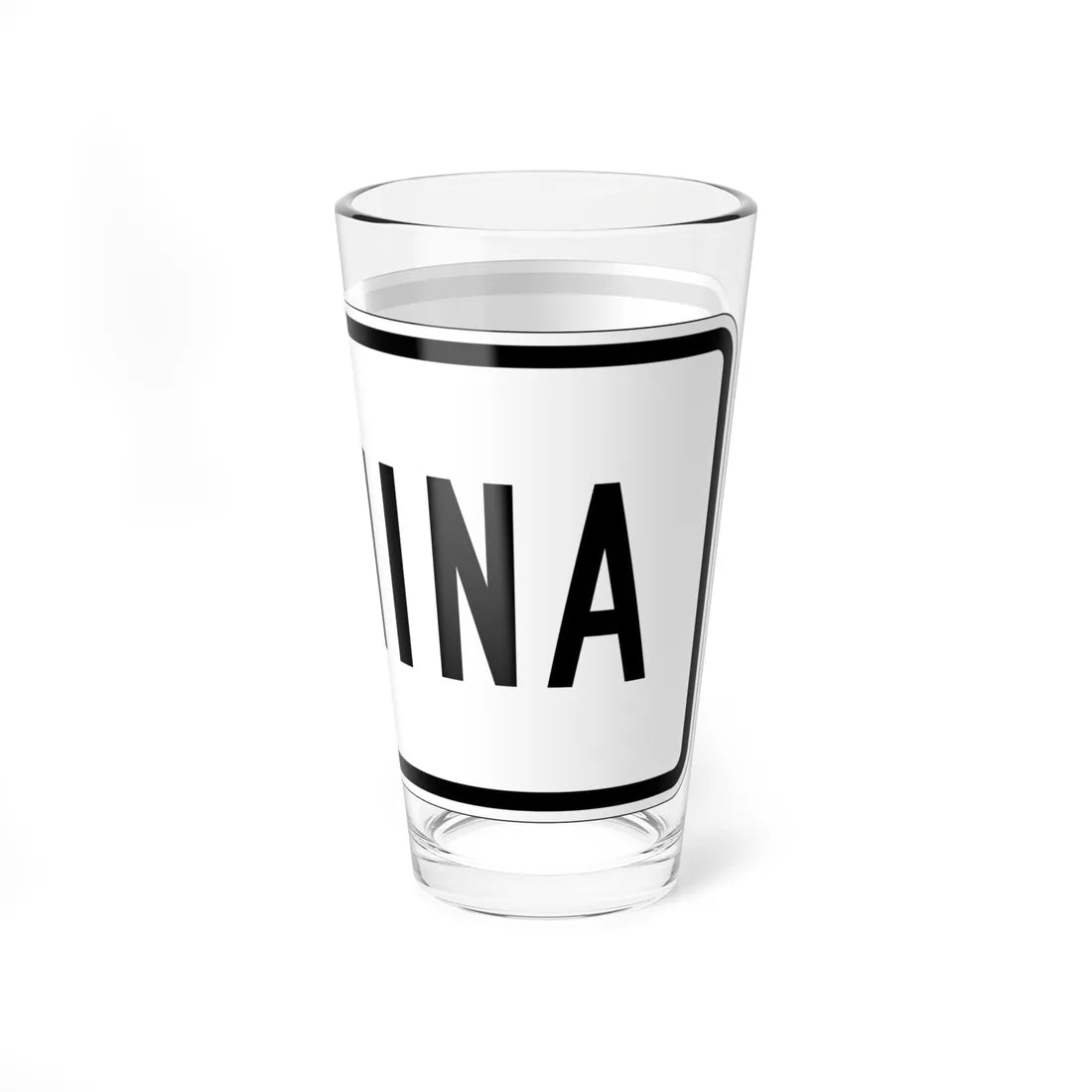 End plate es (Puerto Rico) (Road Sign) Pint Glass 16oz - Go Mug Yourself