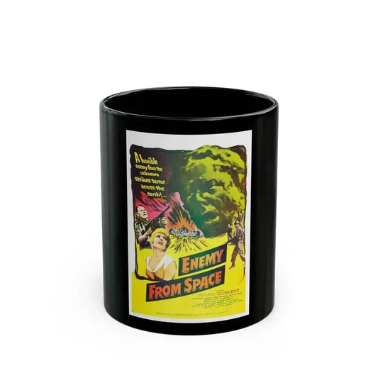 ENEMY FROM SPACE (QUATERMASS 2) 1957 Movie Poster - Black Coffee Mug 11oz - Go Mug Yourself