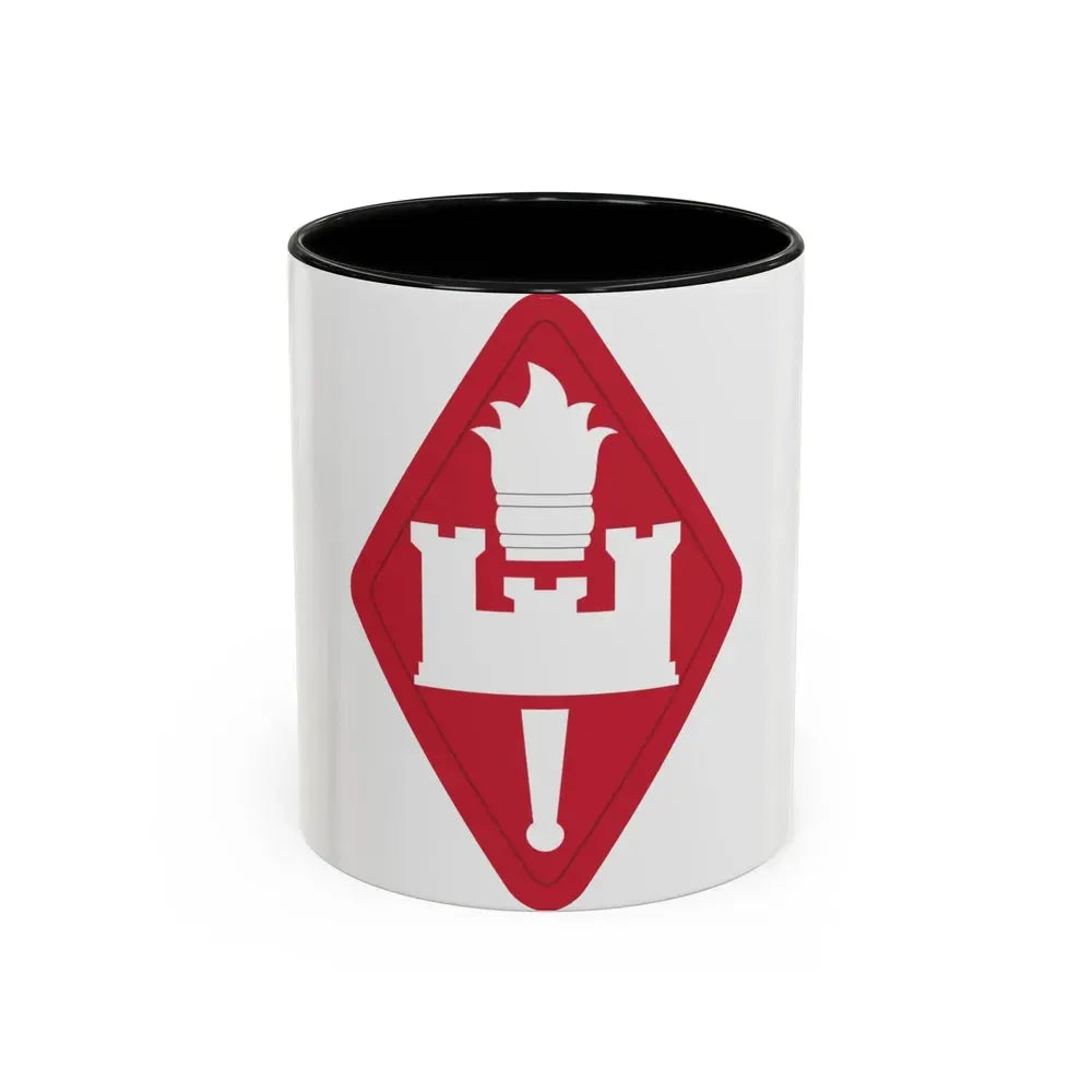 Engineer Center and Fort Leonard Wood and School (U.S. Army) Accent Coffee Mug 11oz Black - Go Mug Yourself