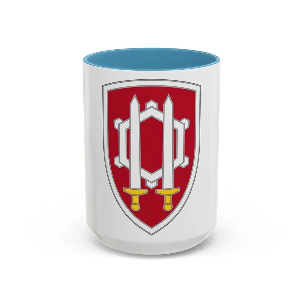Engineer Command Vietnam 2 (U.S. Army) Accent Coffee Mug 15oz Light Blue - Go Mug Yourself
