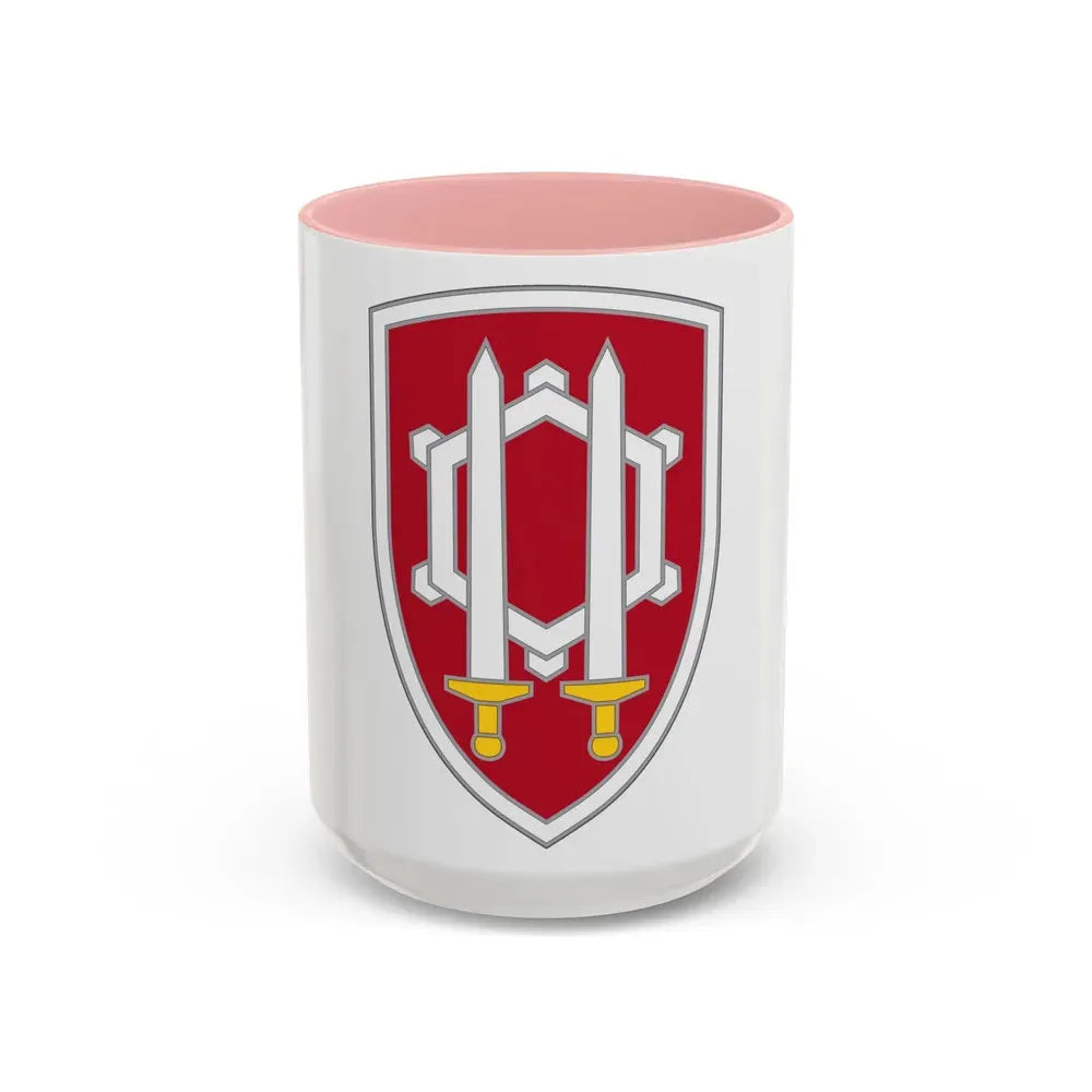 Engineer Command Vietnam 2 (U.S. Army) Accent Coffee Mug 15oz Pink - Go Mug Yourself
