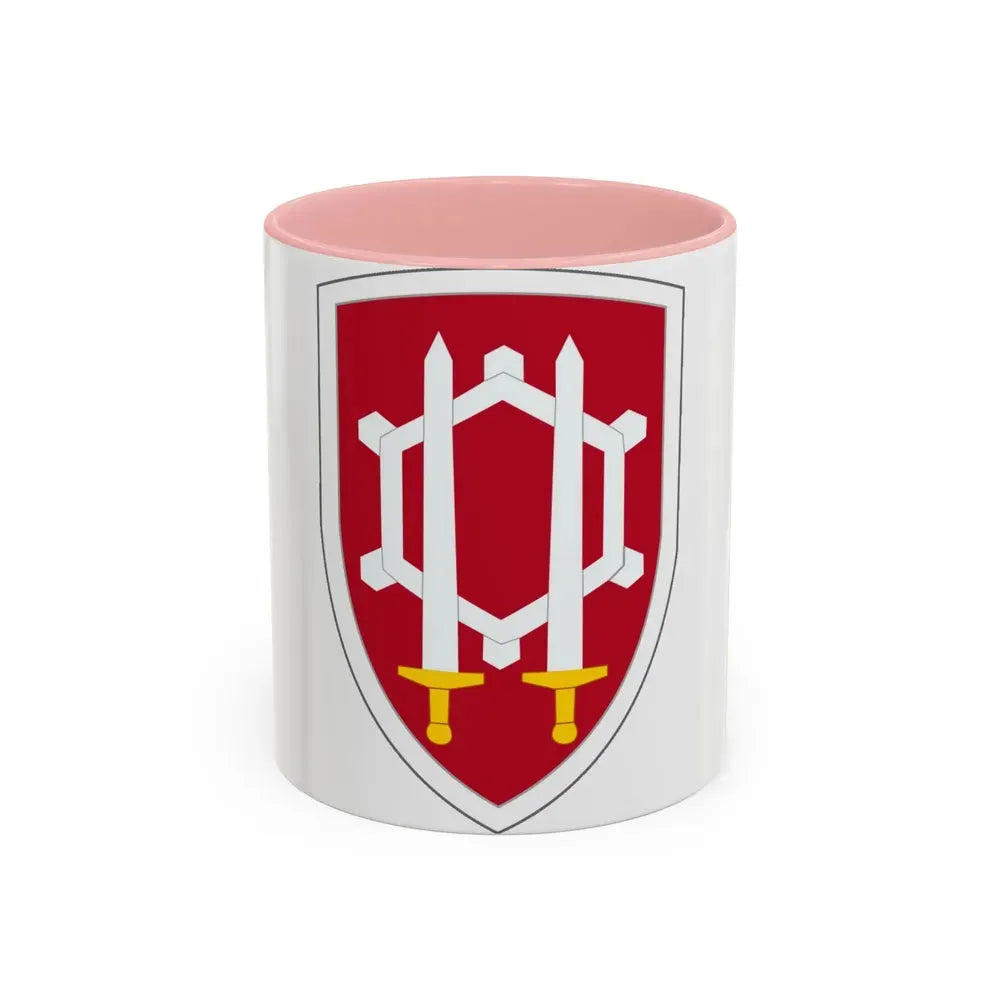 Engineer Command Vietnam (U.S. Army) Accent Coffee Mug 11oz Pink - Go Mug Yourself