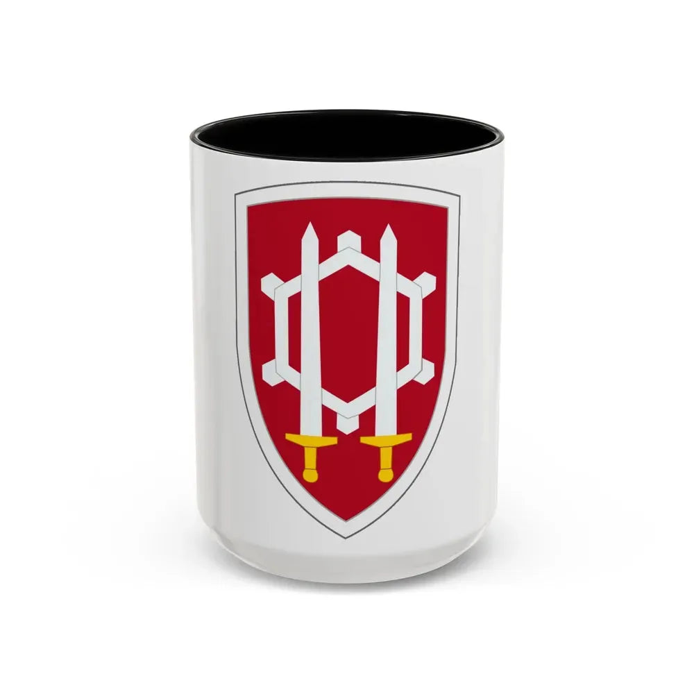 Engineer Command Vietnam (U.S. Army) Accent Coffee Mug 15oz Black - Go Mug Yourself