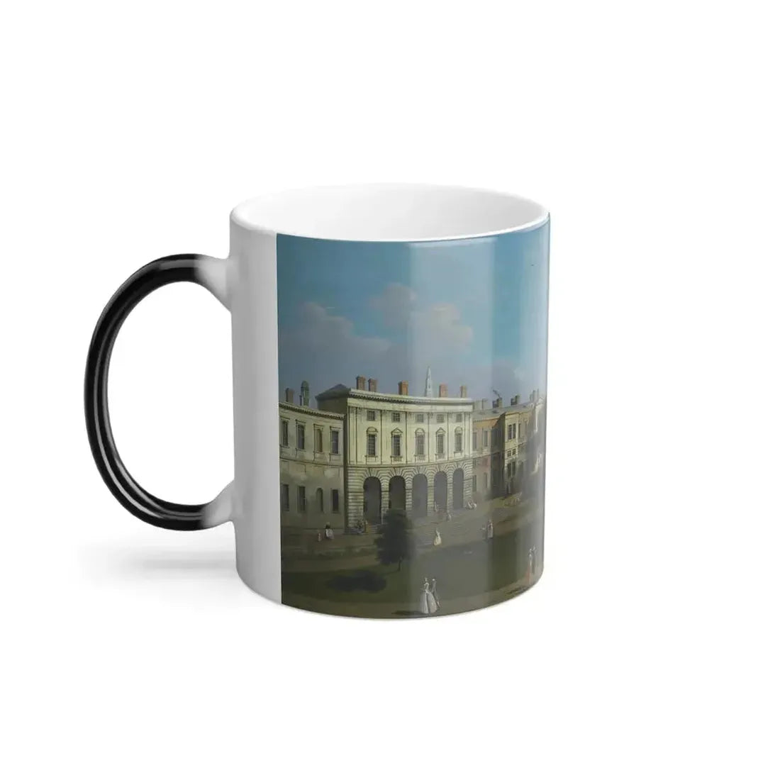 English Follower of Giovanni Antonio Canal %22Canaletto%22 (1697-1768) London, a View of the Thames from-0 - Color Changing Mug 11oz - Go Mug Yourself