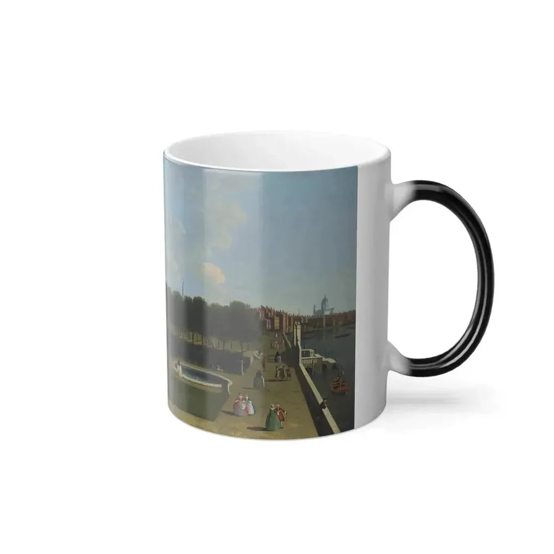 English Follower of Giovanni Antonio Canal %22Canaletto%22 (1697-1768) London, a View of the Thames from-0 - Color Changing Mug 11oz - Go Mug Yourself