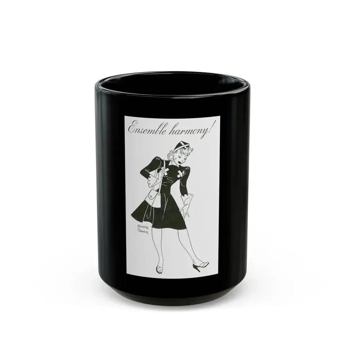 Ensemble harmony (1), 1941 - Black Coffee Mug 15oz - Go Mug Yourself