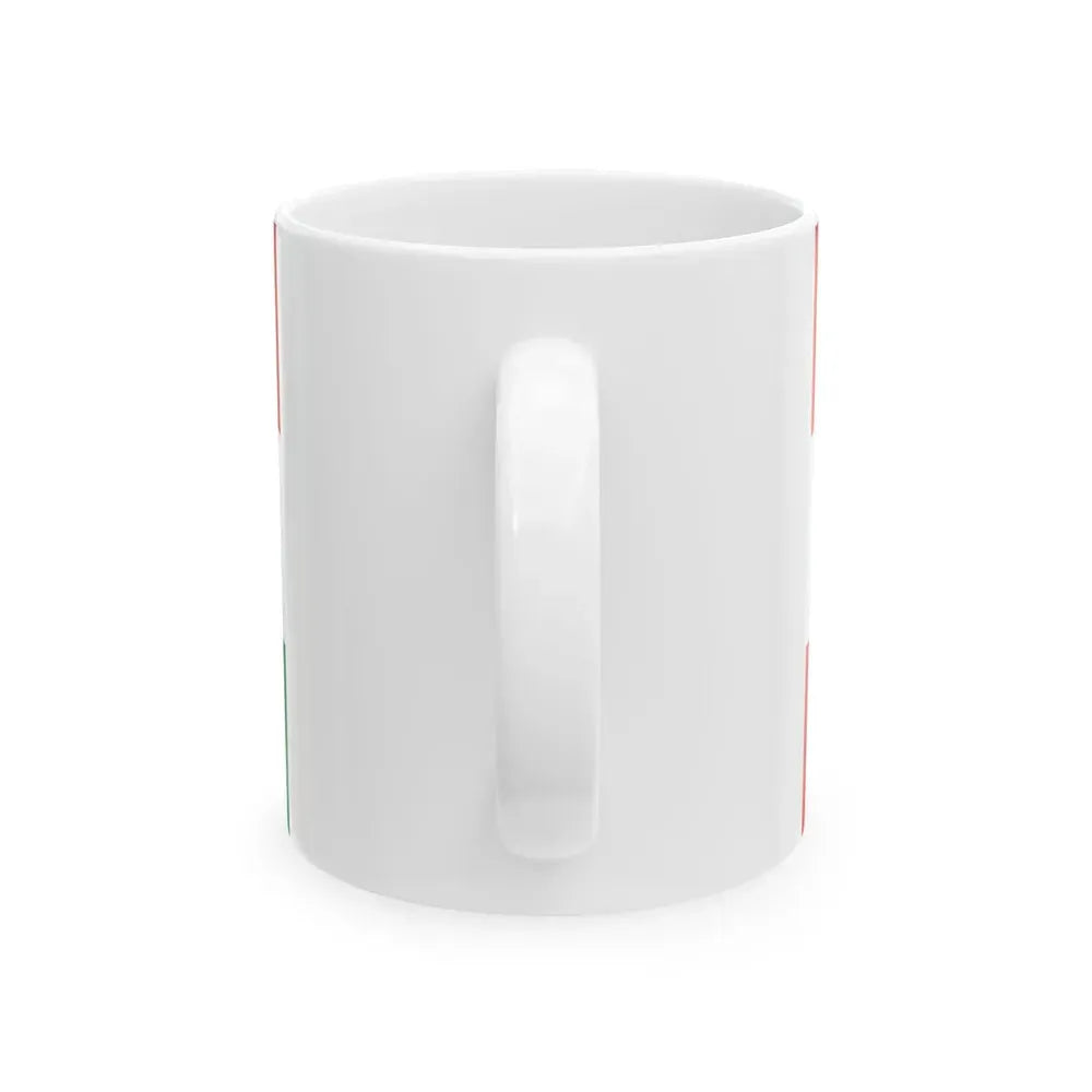 Ensign of Austro-Hungarian civil fleet 1869-1918 (Austria) White Coffee Mug - Go Mug Yourself