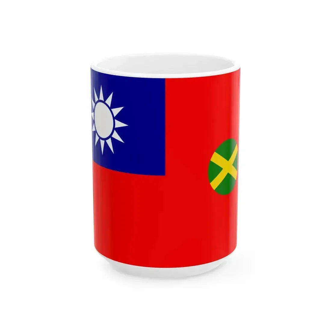 Ensign of Chinese Customs 1929-1931 (China) White Coffee Mug 15oz - Go Mug Yourself