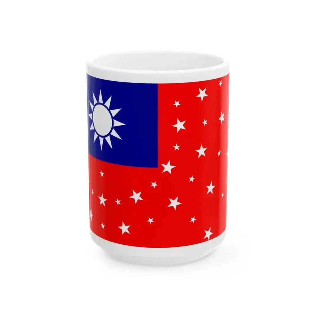 Ensign of Chinese Fishery Patrol Fishery Investigation Test Vessels 1935 (China) White Coffee Mug 15oz - Go Mug Yourself