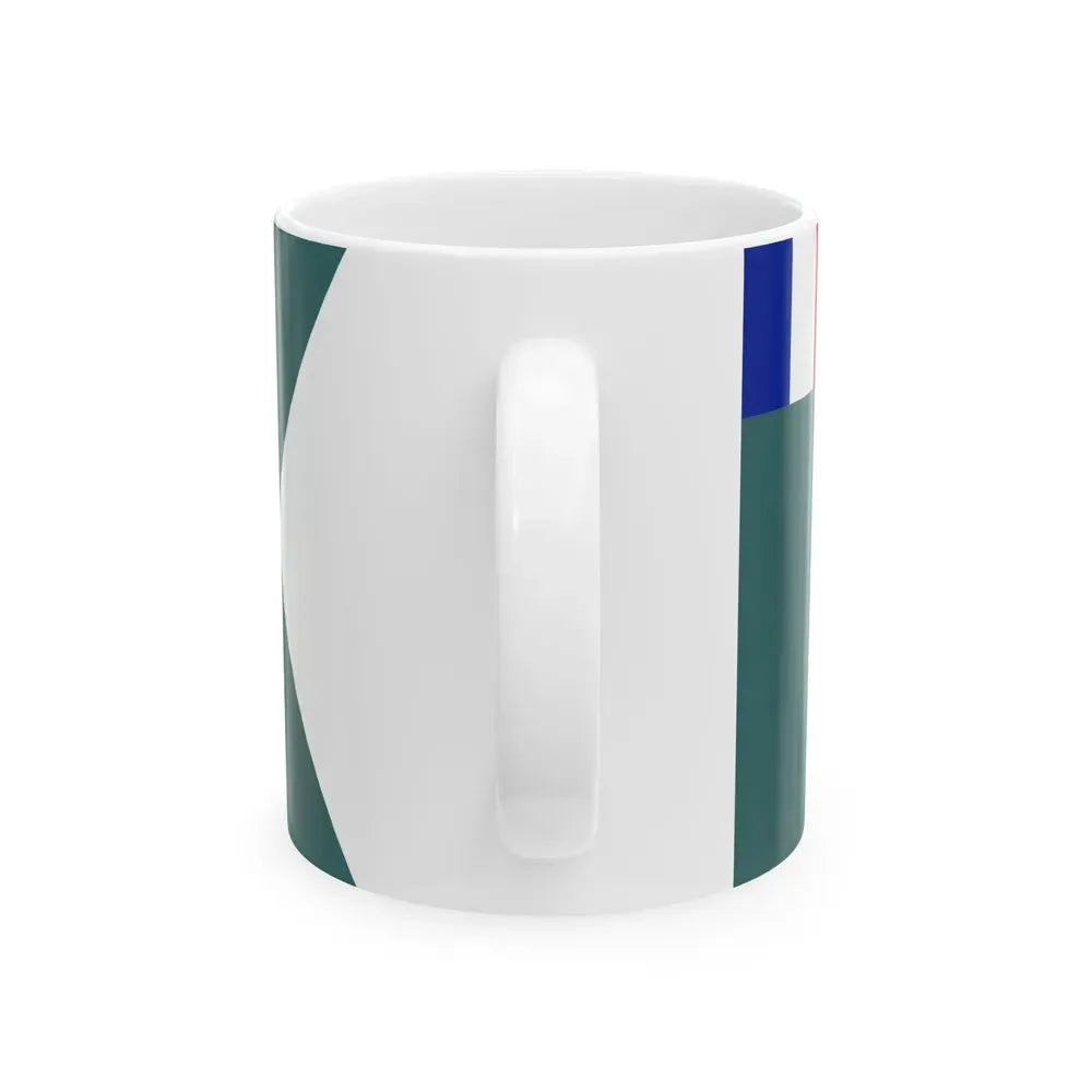 Ensign of Frenchs Customs vessels (France) White Coffee Mug - Go Mug Yourself
