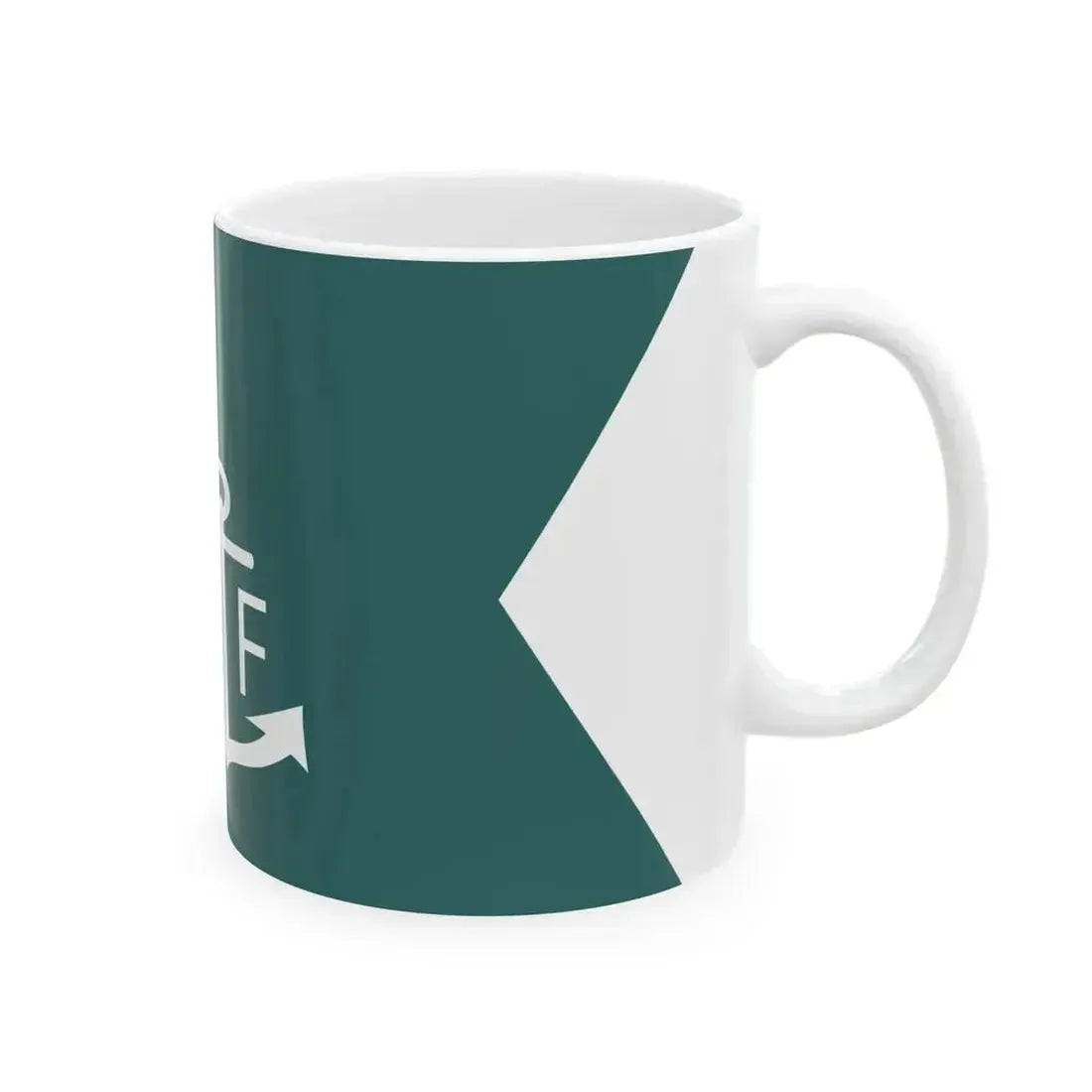 Ensign of Frenchs Customs vessels (France) White Coffee Mug - Go Mug Yourself