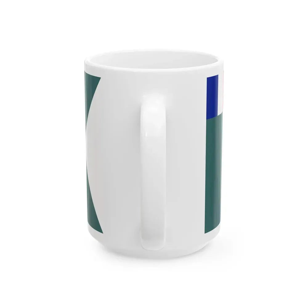 Ensign of Frenchs Customs vessels (France) White Coffee Mug - Go Mug Yourself