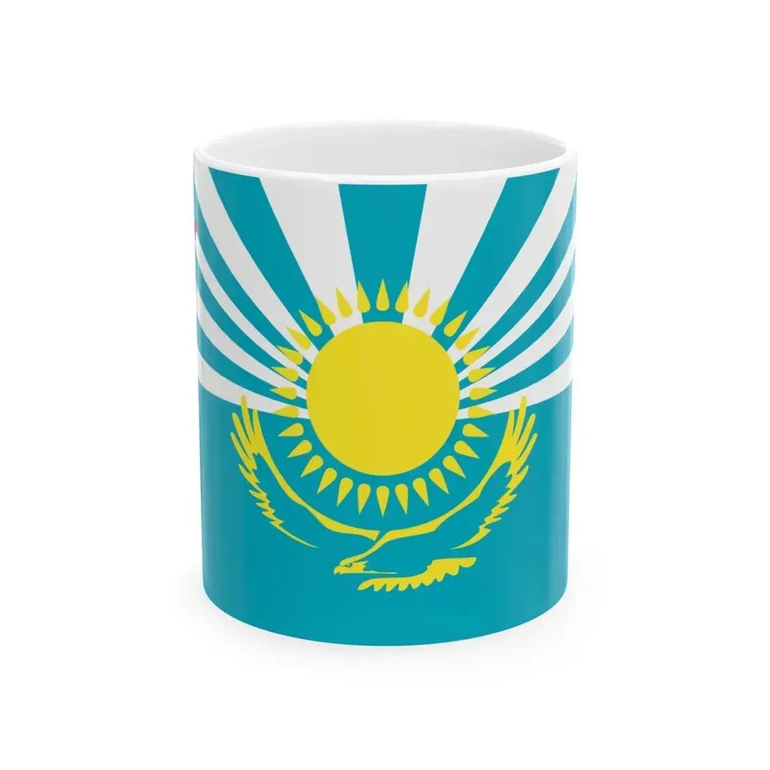 Ensign of Kazakhstan Air Force (Kazakhstan) White Coffee Mug 11oz - Go Mug Yourself
