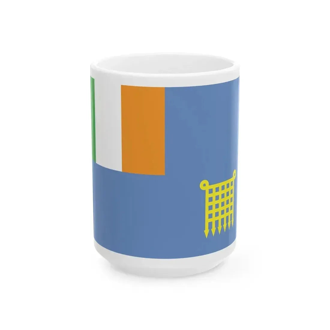 Ensign of Kinsale Yacht Club (Ireland) White Coffee Mug 15oz - Go Mug Yourself