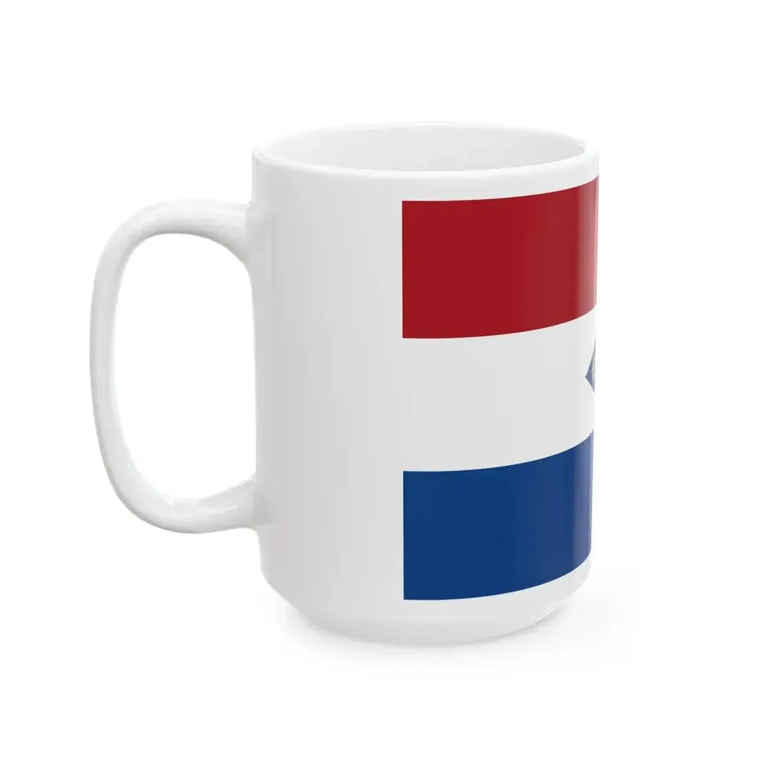 Ensign of Koninklijke Nederlandsche Zeil- Roeivereeniging (Netherlands) White Coffee Mug - Go Mug Yourself
