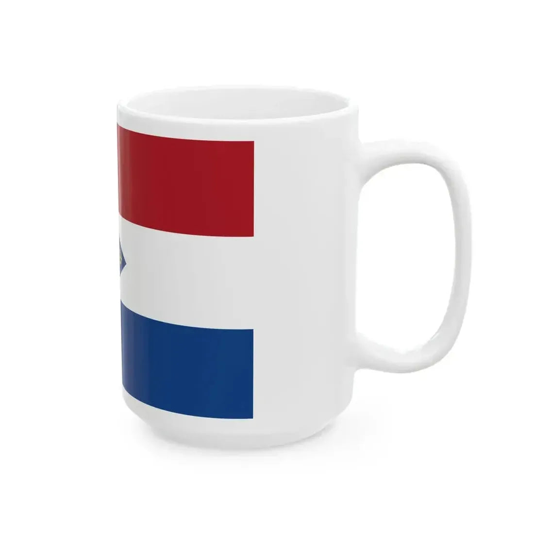 Ensign of Koninklijke Nederlandsche Zeil- Roeivereeniging (Netherlands) White Coffee Mug - Go Mug Yourself